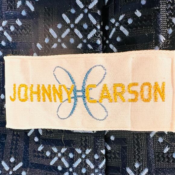 Vintage 70s Johnny Carson Wide Tie Classic Retro Polyester Bold - Picture 3 of 4